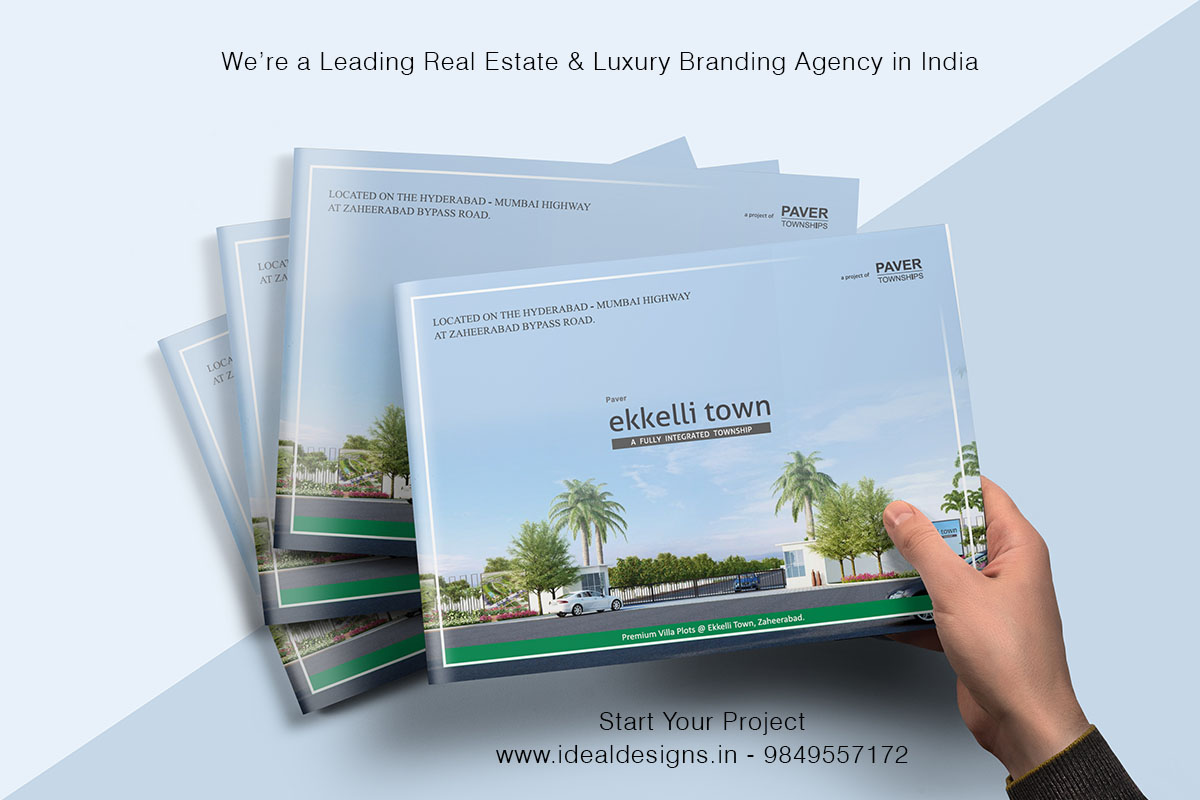 real etate brochure design hyderabad , Bangalore, India, Construction company branding hyderabad