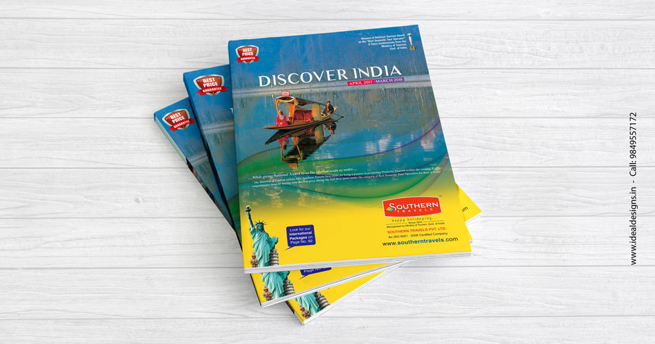 travel brochure design hyderabad, India, the best travel company brochure Bangalore - idealdesigns