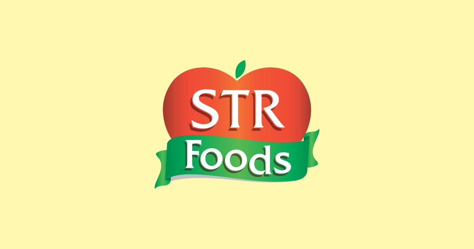 foods logo design, Food & Drink Restaurant Logo design Hyderabad, pickles logo and label design hyderabad - STR foods - 9949645564, 9849557172 - www.idealdesigns.in