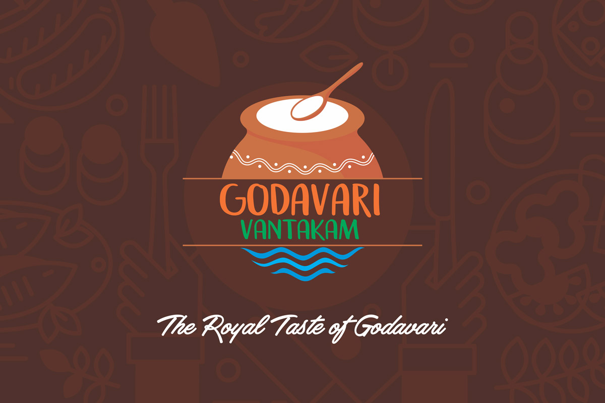 food logo design hyderabad, restaurant logo design India, best logo designs - Godavari Vantakam