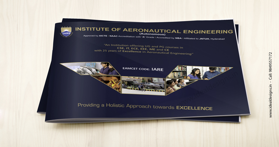 engineering college brochure design India, aeronautical engineering college brochure design Bangalore, Hyderabad, placement brochure design India