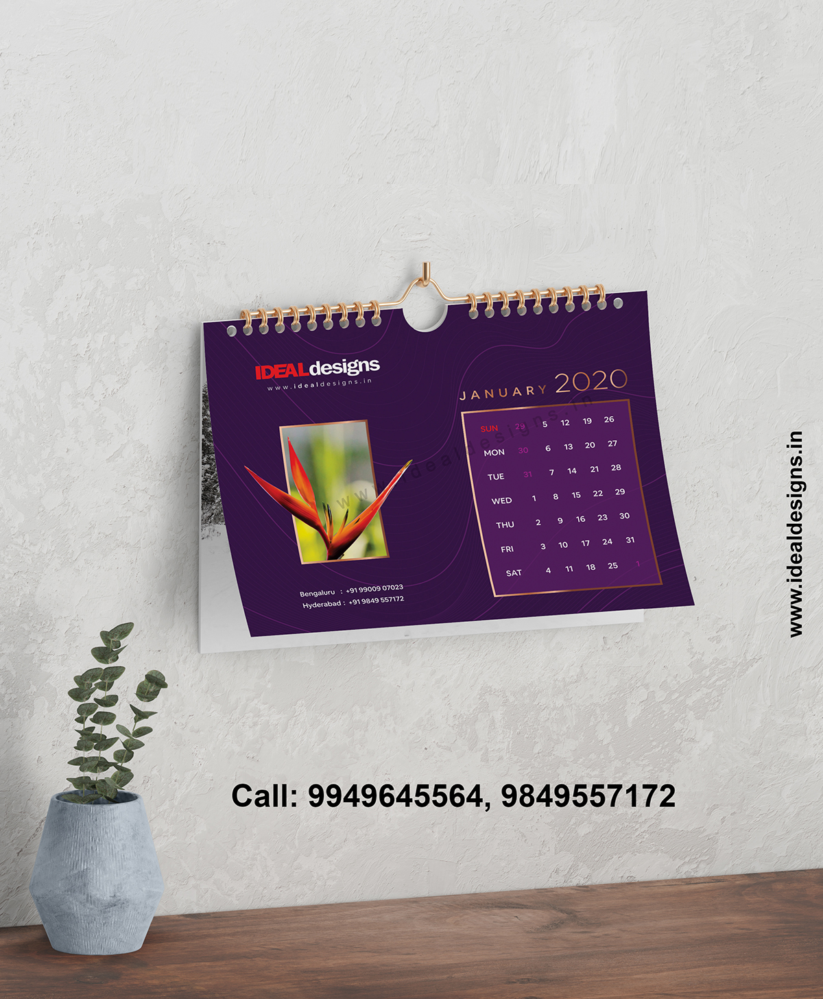 Calendar Design & Printing Services Hyderabad Logo, Creative Logo