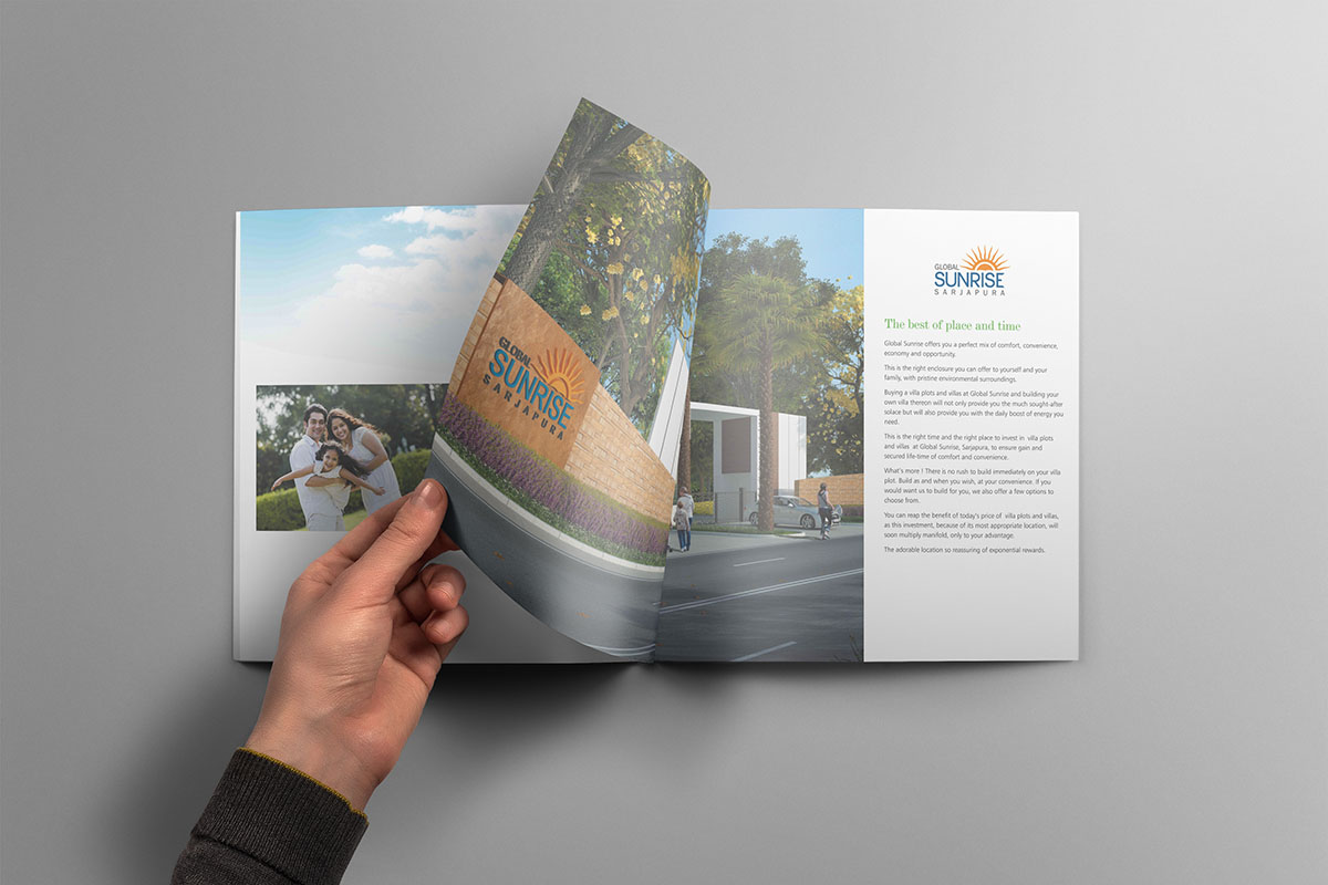 real estate brochure design and printing services hyerabad, India