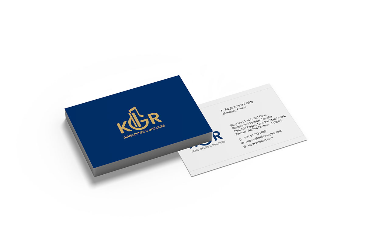 Residential plots and villas brochure design and printing services kurnool - kgr developers & Builders andhrapradesh