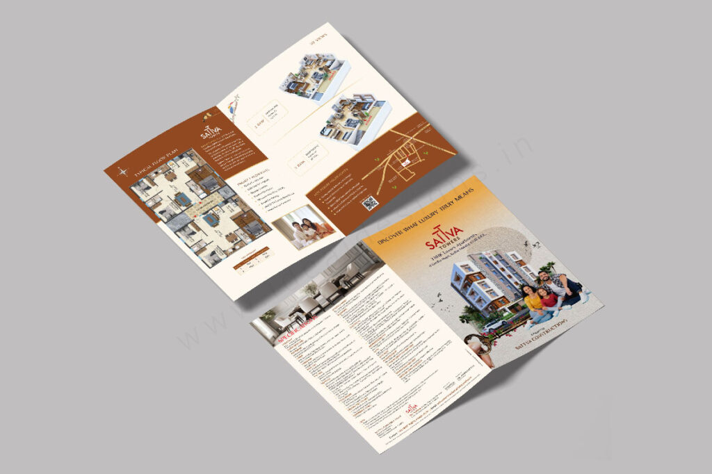 Construction Brochure Design & Printing Hyderabad, Luxury Apartment Brochure Design Kurnool, Andhra Pradesh